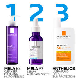 Mela B3 gel & Mela B3 serum & Anthelios SPF 50+ routine set