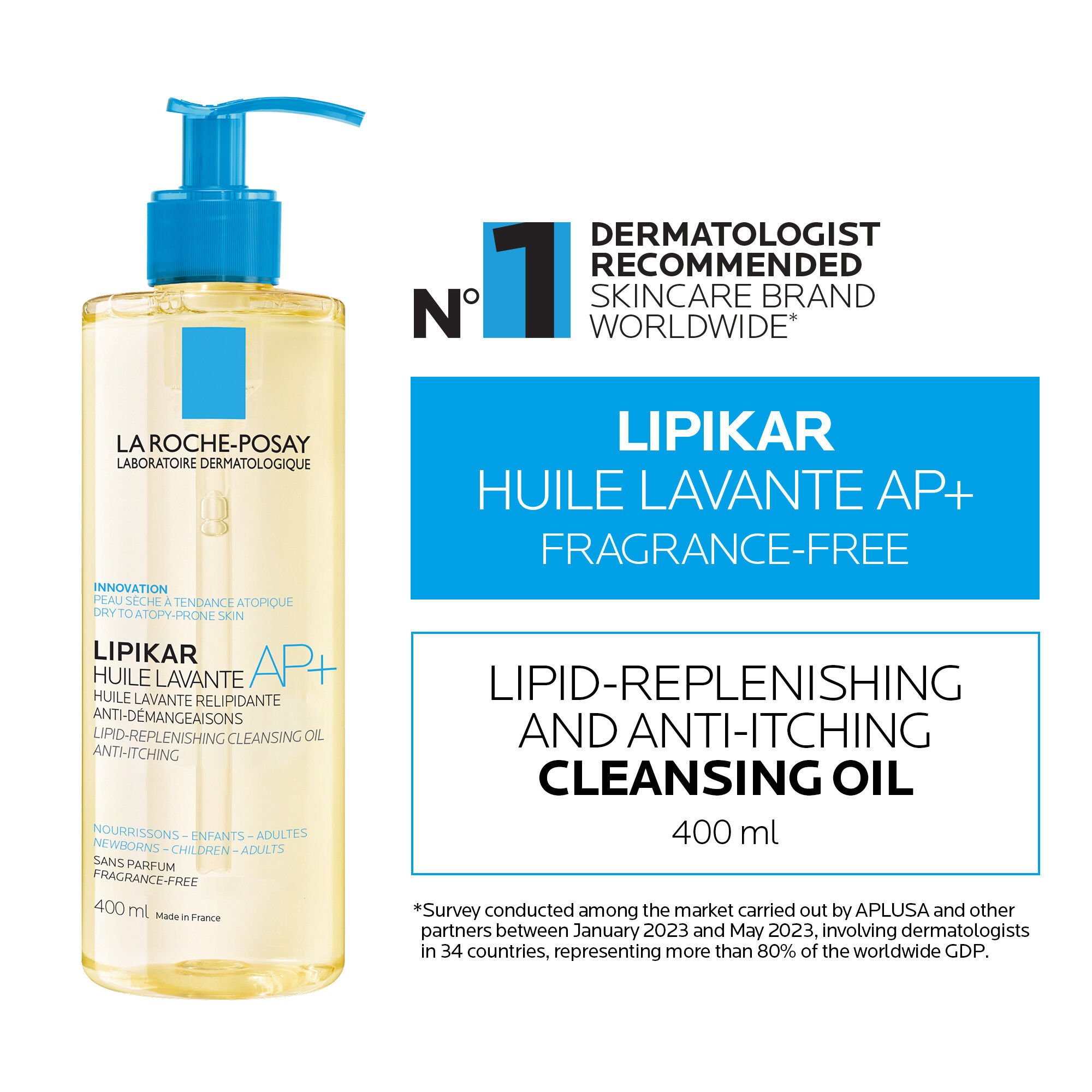 Lipikar Cleansing Oil AP+ Fragrance-Free