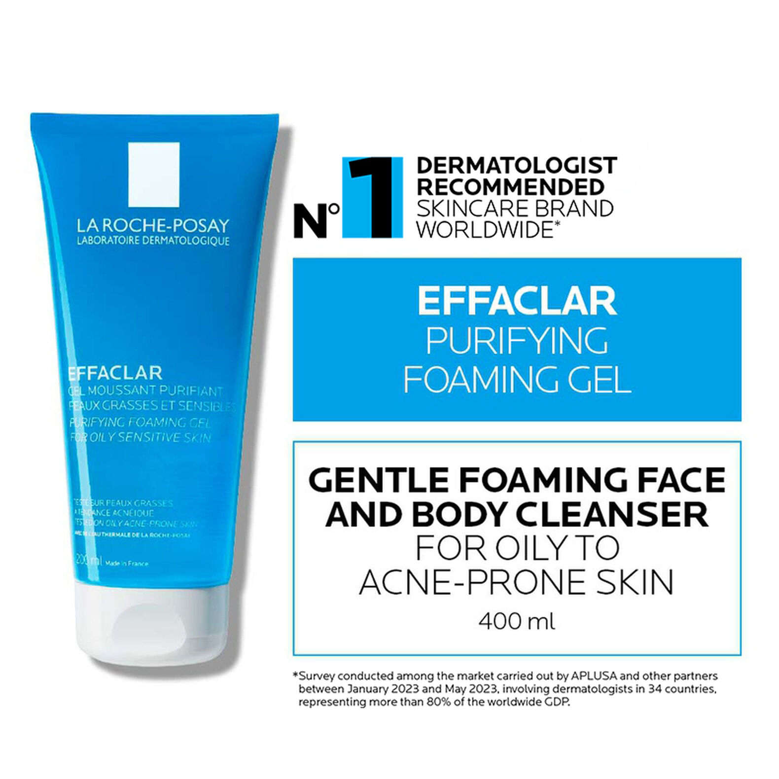 Effaclar Purifying Gel Cleanser 200 ml  La Roche-Posay