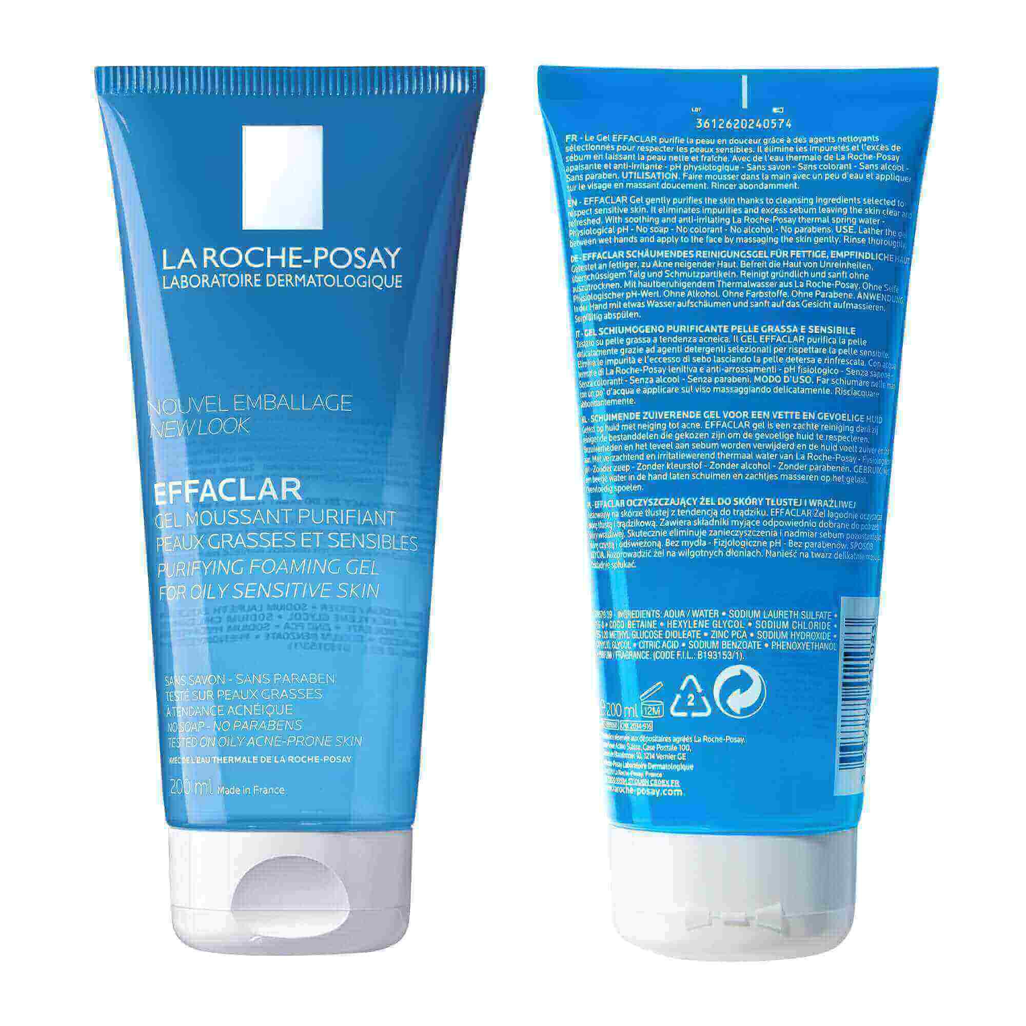 Effaclar Purifying Gel Cleanser 200 ml La RochePosay