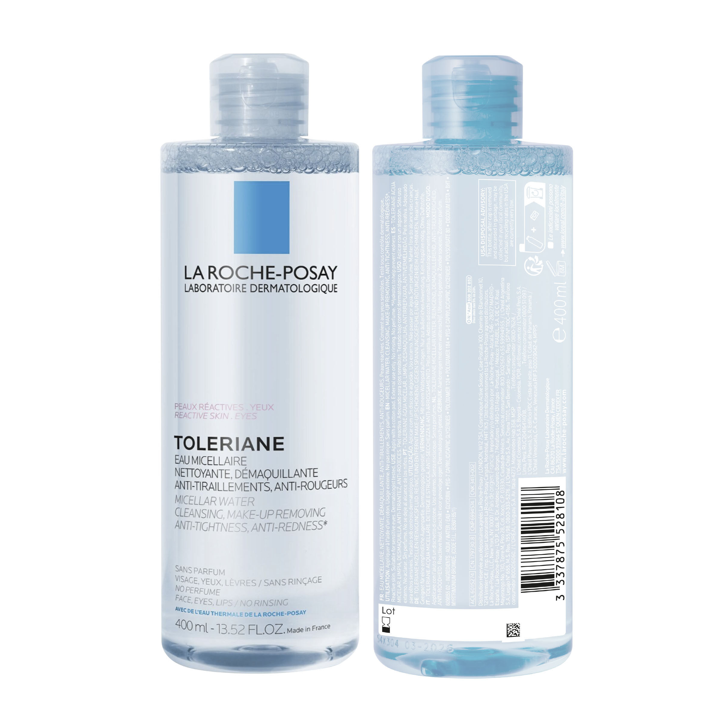 Toleriane Micellar Water Reactive Skin