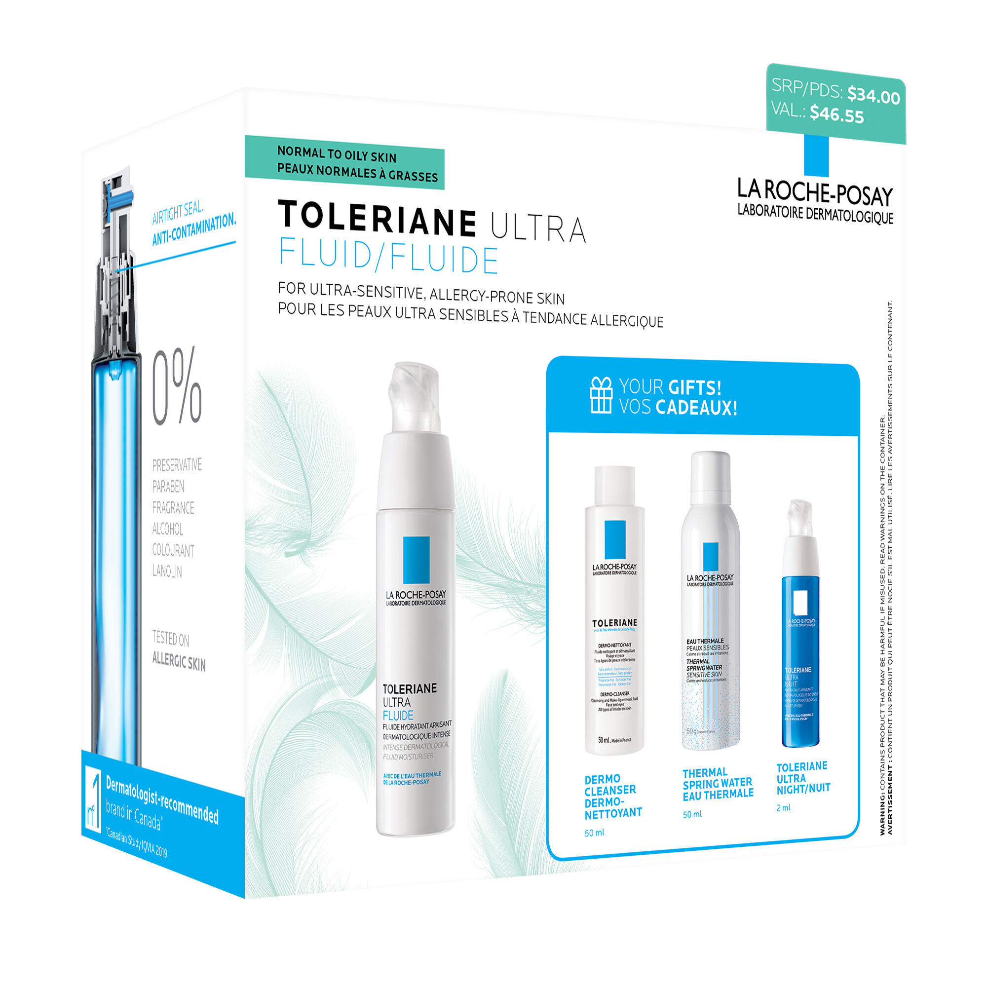 Allergy Prone Skin Kit Toleriane Ultra Fluid La Roche Posay
