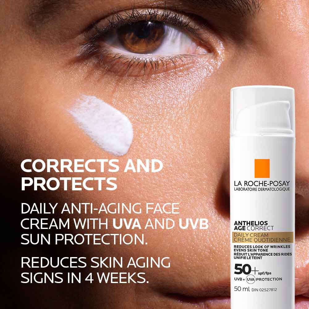 Anthelios Age Correct SPF 50 Daily anti aging face cream with