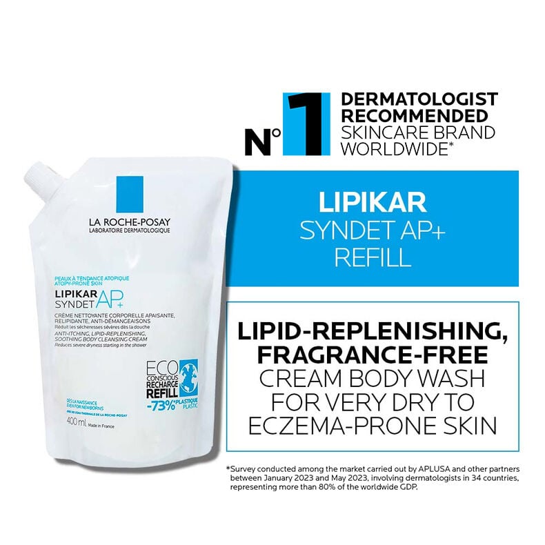 Lipikar Syndet AP+ Soap-free face and body wash value set