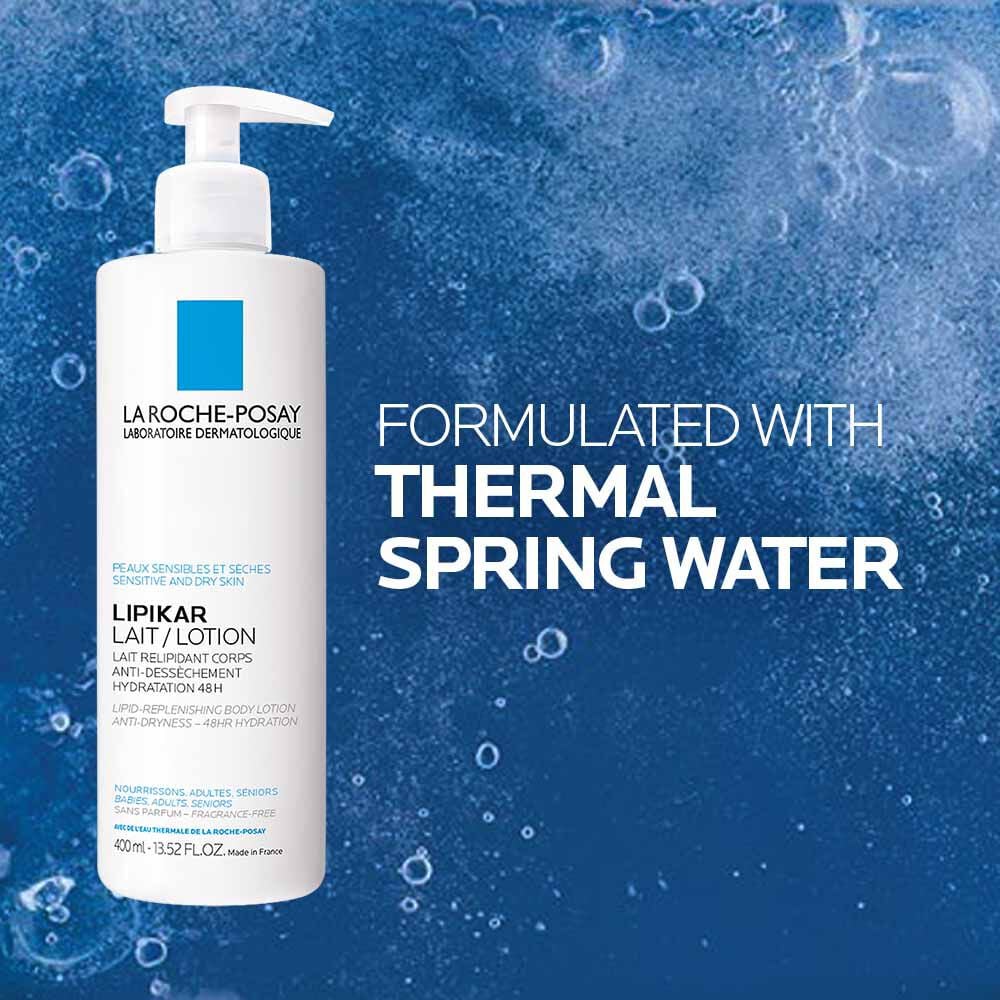 Lipikar Lait Body Lotion 400 ml All Day Hydration La Roche Posay
