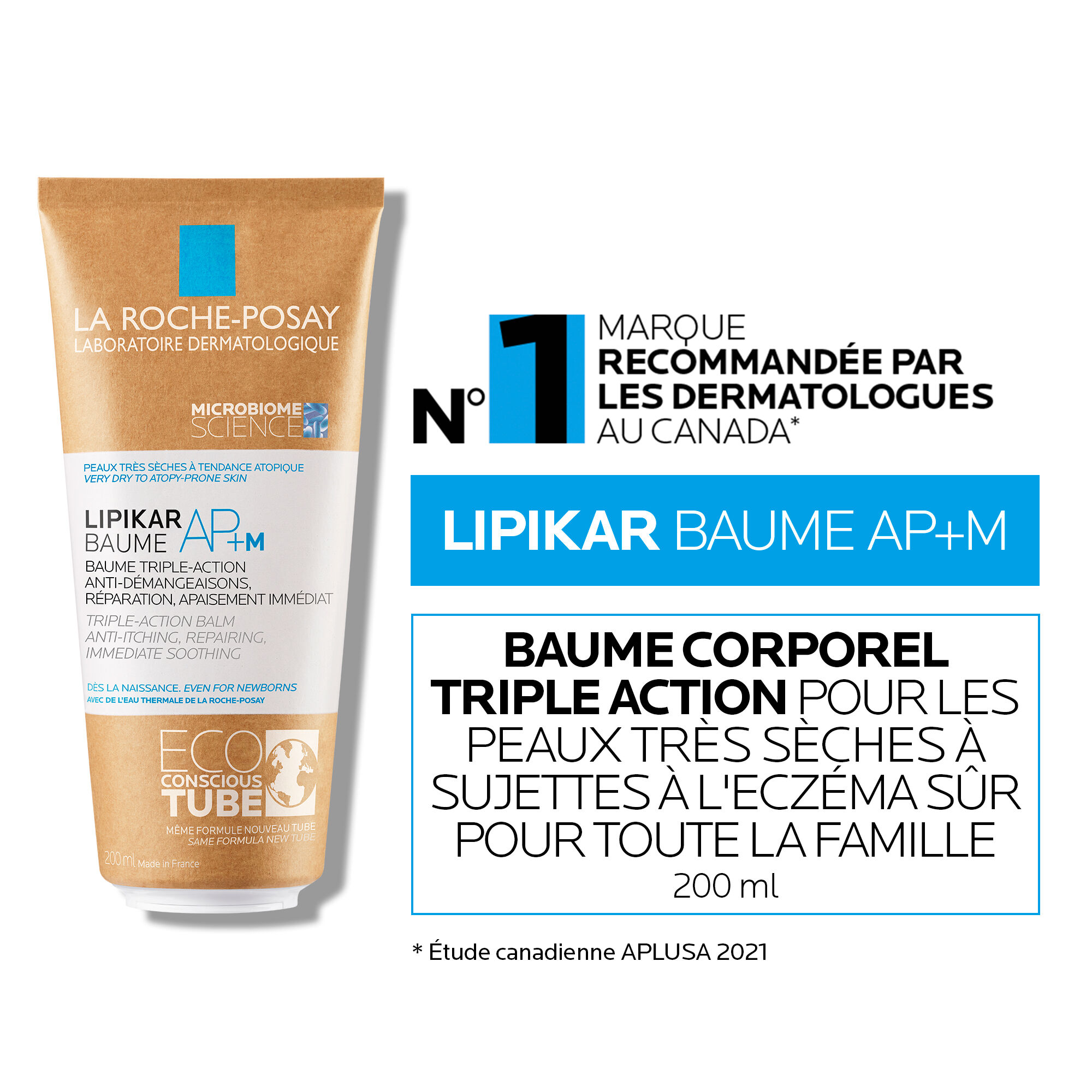 Lipikar Baume pour le Corps AP+M Eco Tube La RochePosay