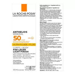 ANTHELIOS MINERAL LOTION ULTRA-FLUIDE FPS 50 POUR CORPS