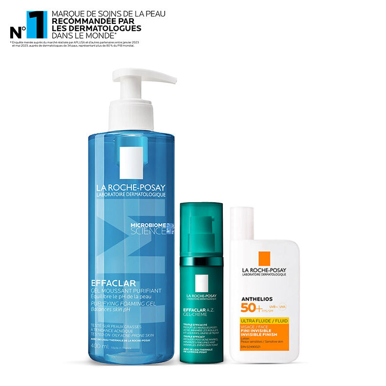 Routine Effaclar A.Z. pour acne adulte