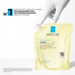 Lipikar Huile Lavante AP+ nettoyante pour le corps Format Recharge