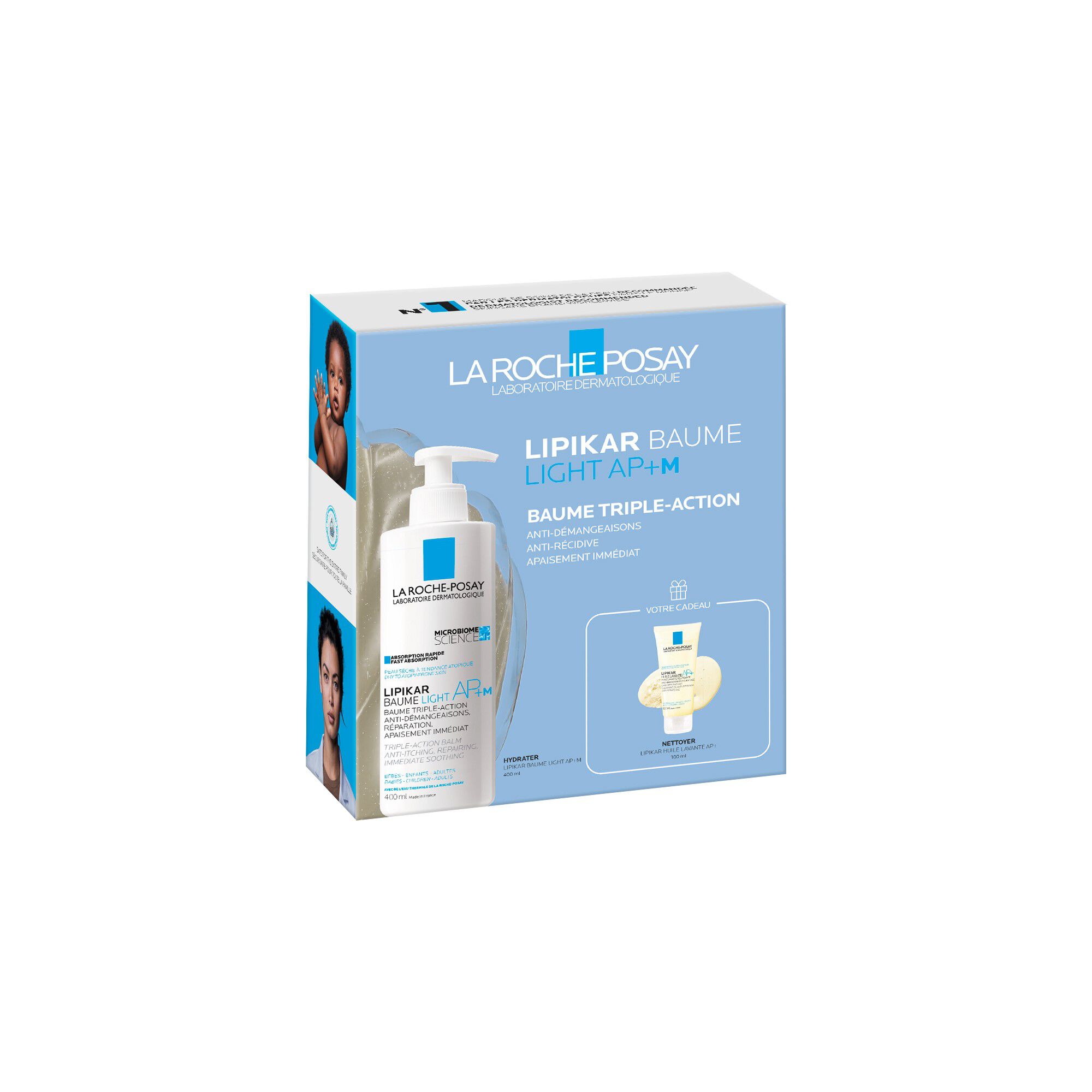 Coffret Lipikar Baume Light AP+M