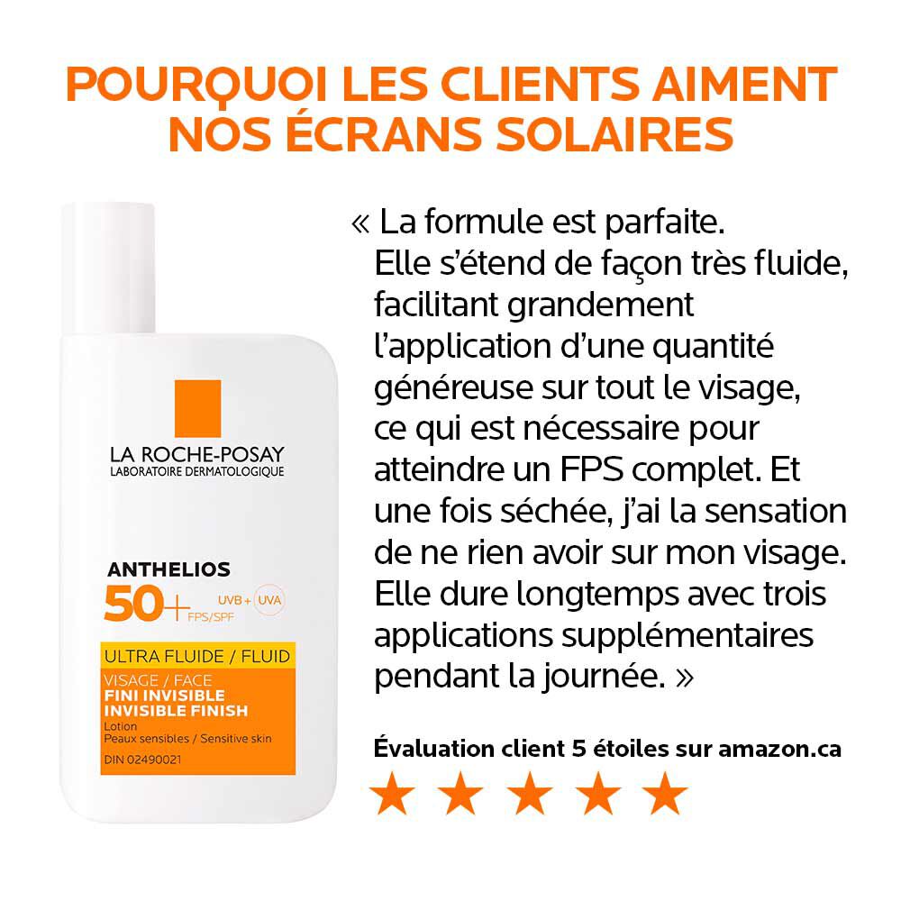 Anthelios Ultra-Fluide FPS 50+ Ecran Solaire pour Visage
