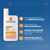 Anthelios MINERAL Lotion ultra-fluide teintee FPS 50 pour visage