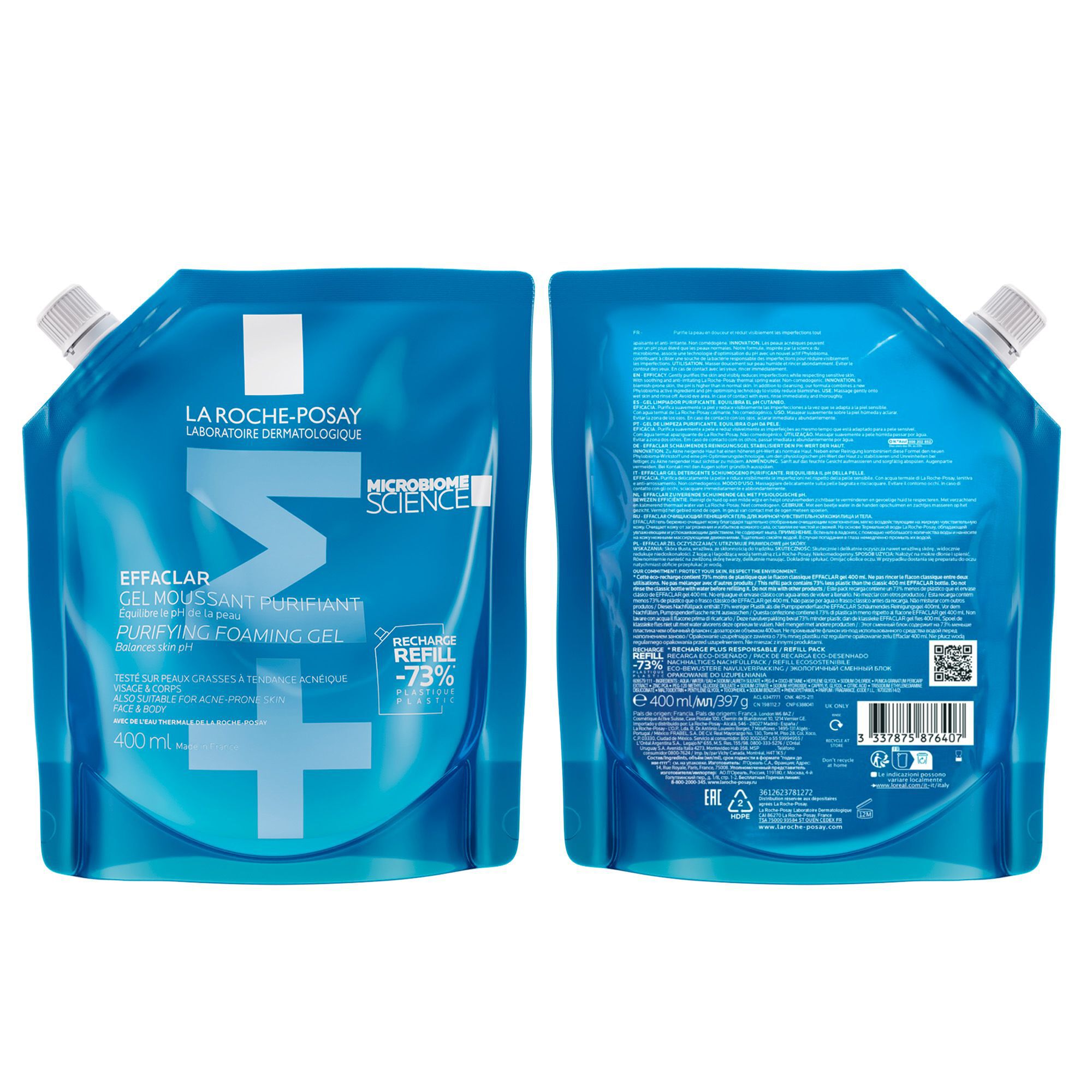 Effaclar Gel Moussant Purifiant Format Recharge