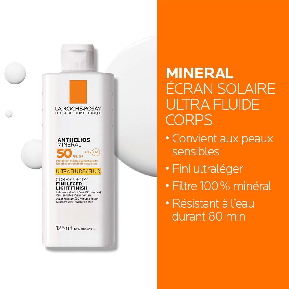 ANTHELIOS MINERAL LOTION ULTRA-FLUIDE FPS 50 POUR CORPS