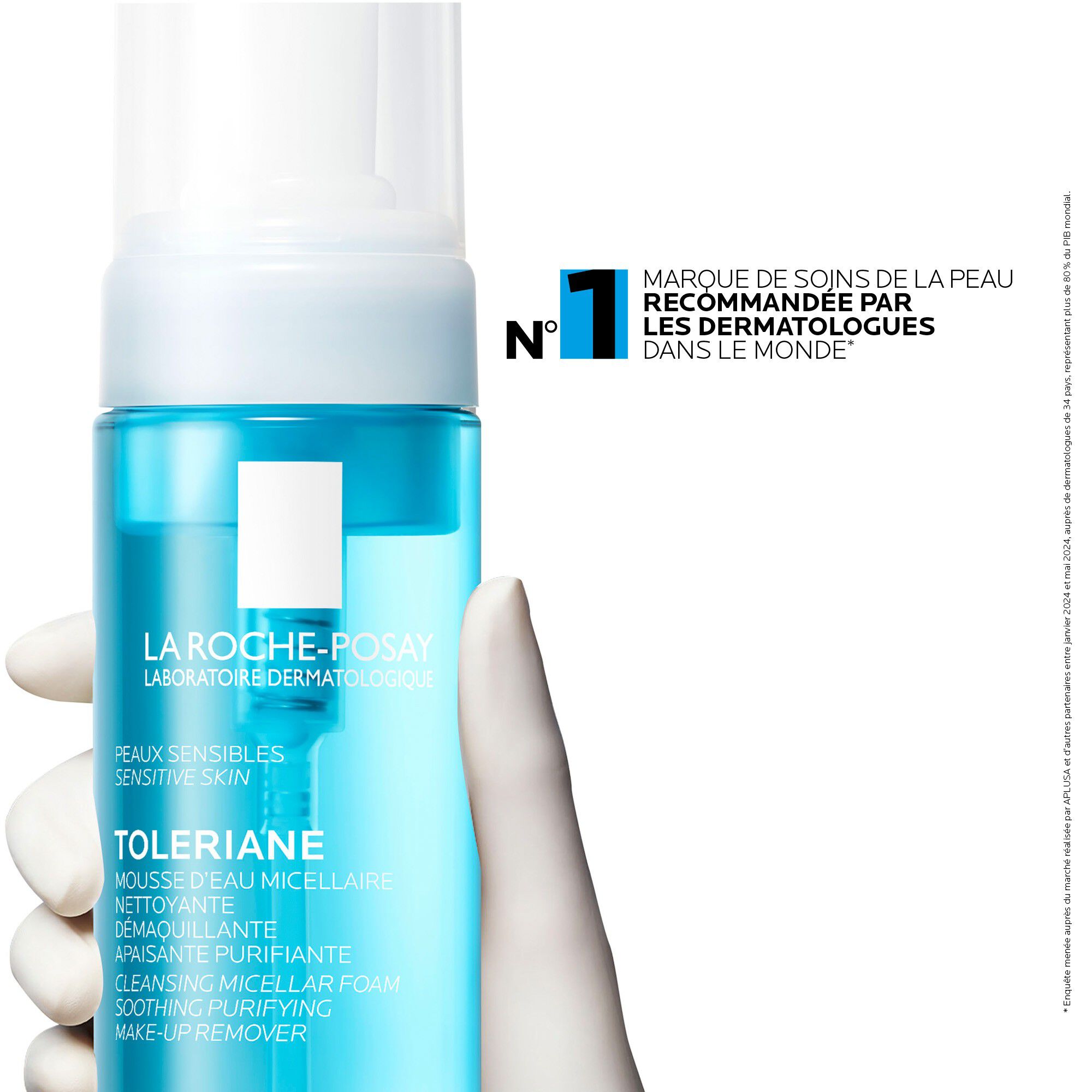 Toleriane Mousse d'Eau Micellaire Nettoyante