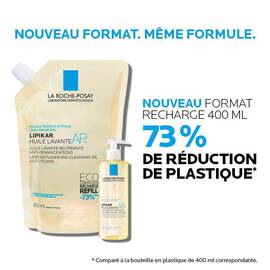 Lipikar Huile Lavante AP+ Format Recharge huile nettoyante pour le corps