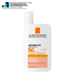 Anthelios MINERAL Lotion ultra-fluide teintee FPS 50 pour visage
