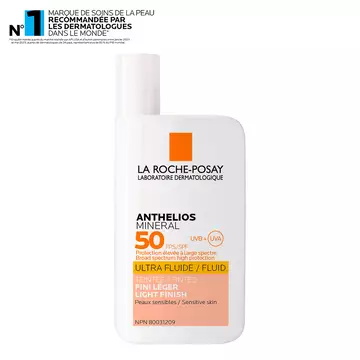 Anthelios MINERAL Lotion ultra-fluide teintee FPS 50 pour visage