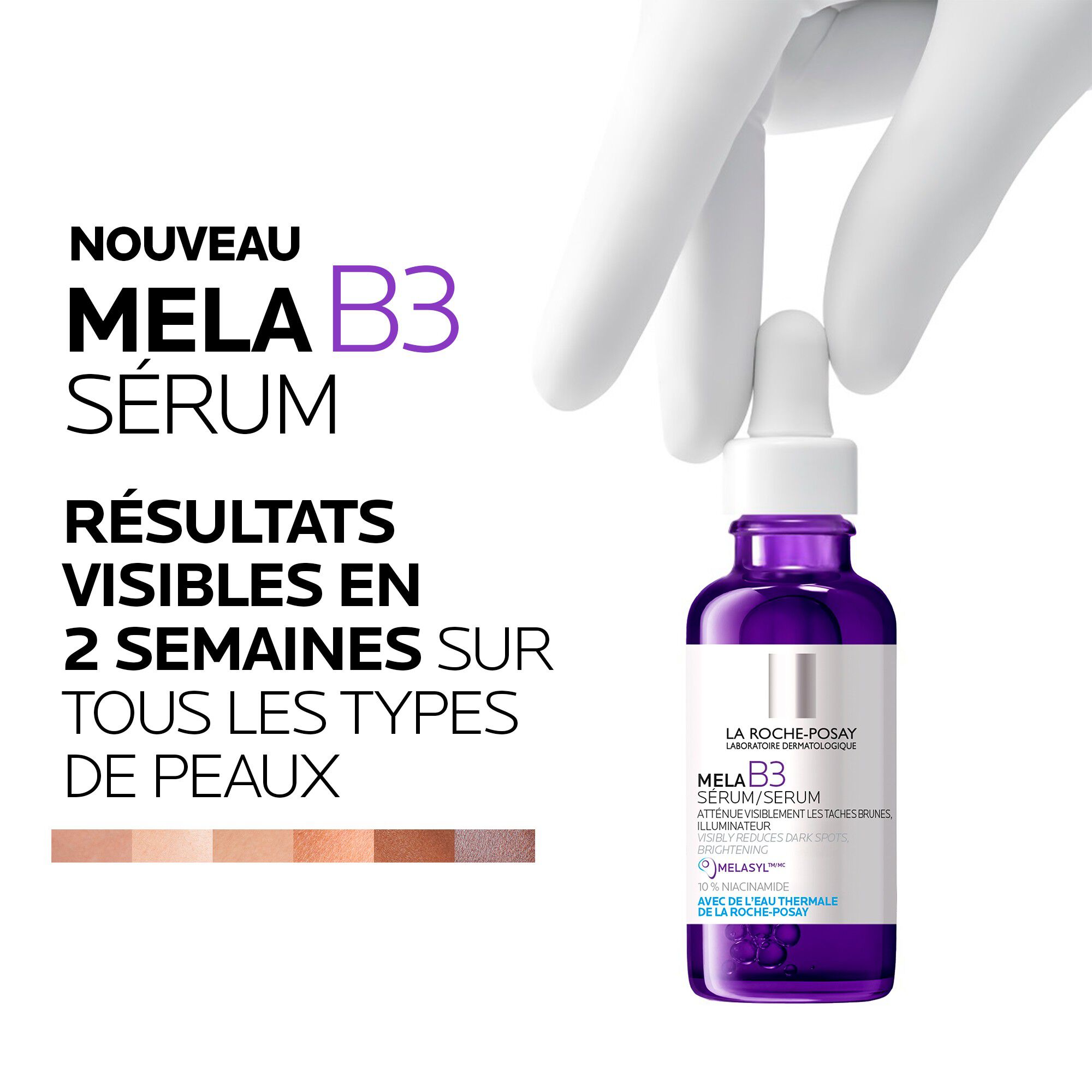 MELA B3 Serum Anti-Age pour les taches brunes avec Melasyl