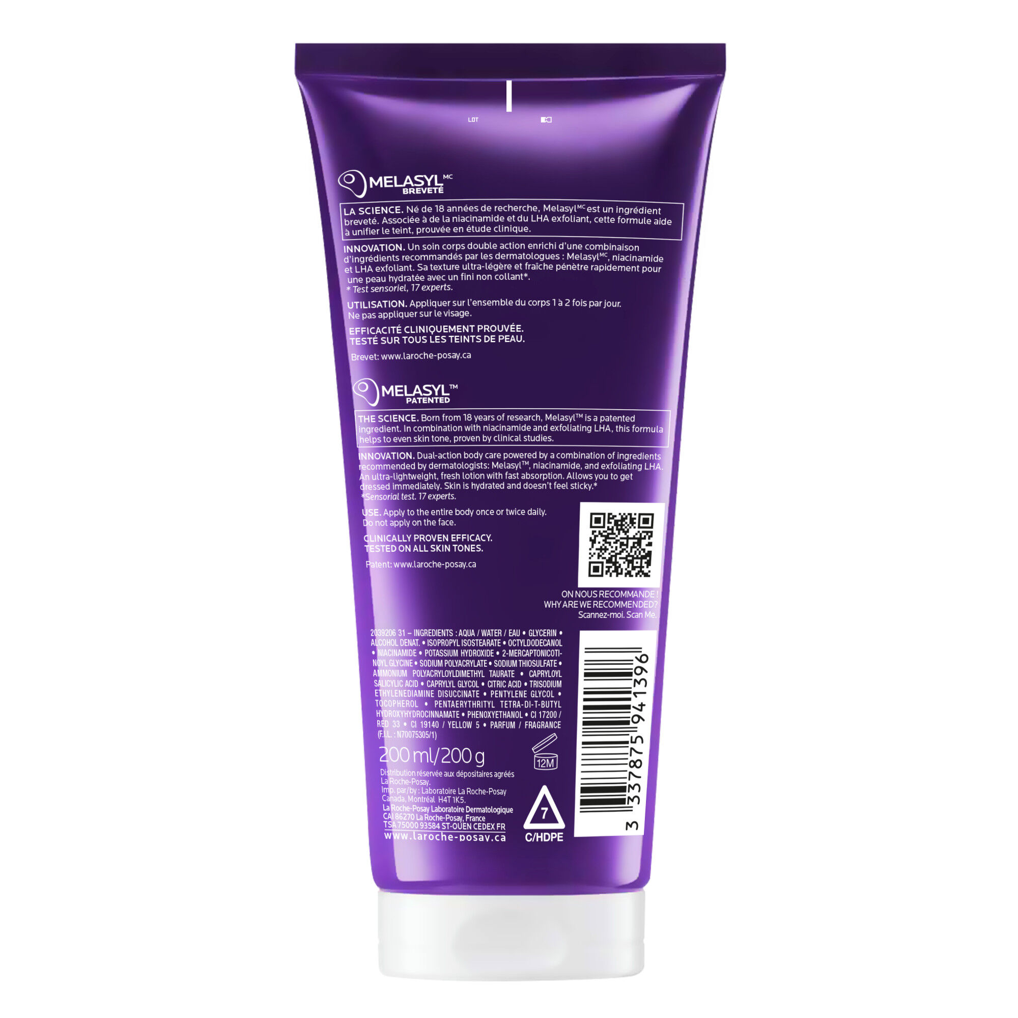 Mela B3 Lotion Soin Corps Double Action