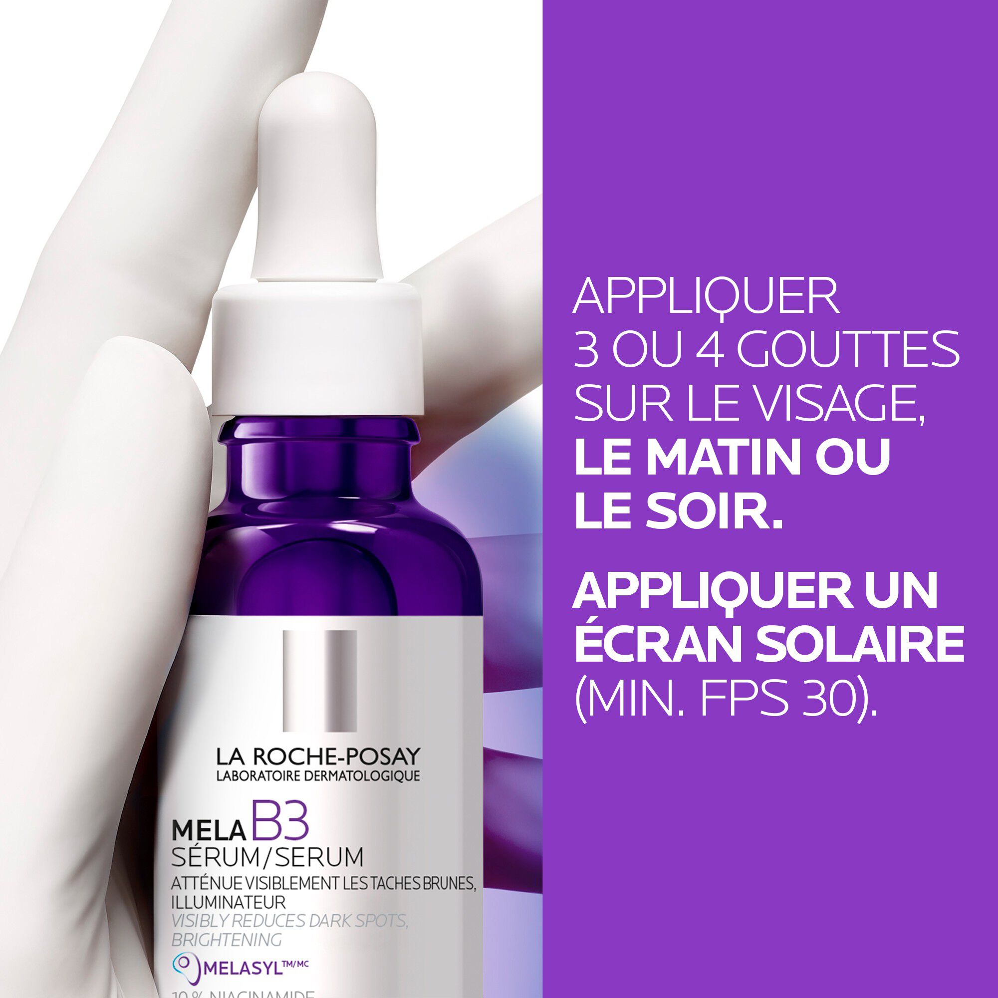 MELA B3 Serum Anti-Age pour les taches brunes avec Melasyl