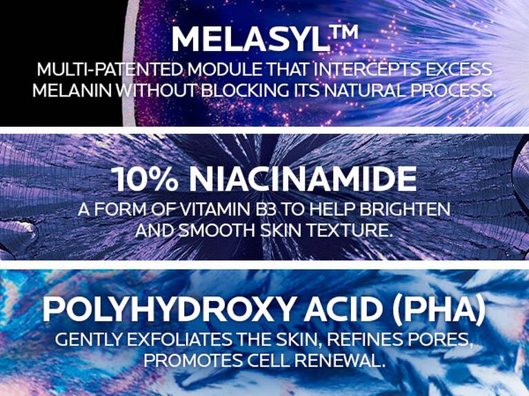 Melasyl, 10%Niaminacide, and PHA are Mela B3 Micropeeling cleanser main ingredients