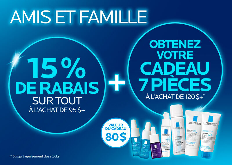 -15% SUR 95$+ ET CADEAU EXCLUSIF SUR 120$+. Code: AMIS