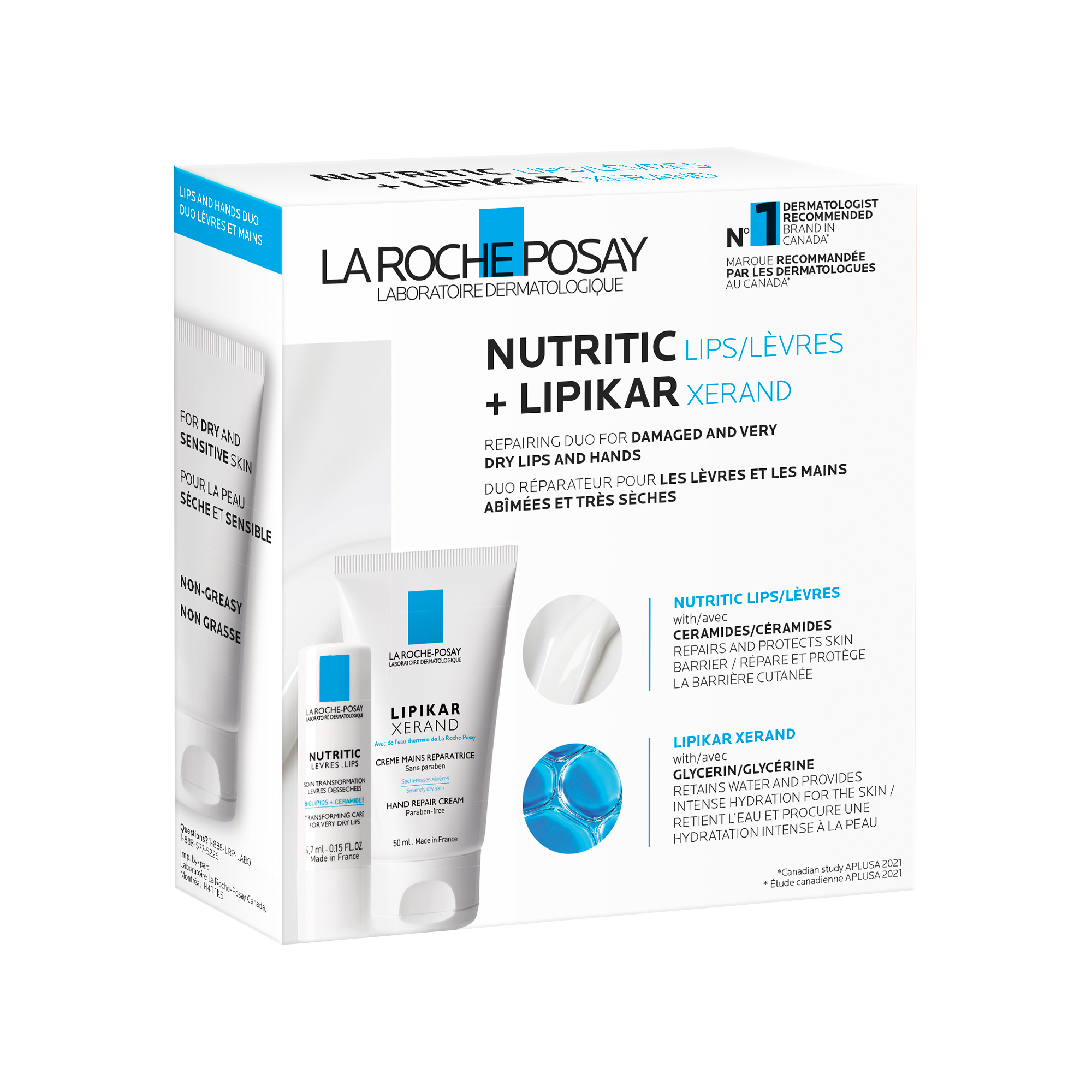 Duo NUTRITIC Lèvres + LIPIKAR Xerand La RochePosay