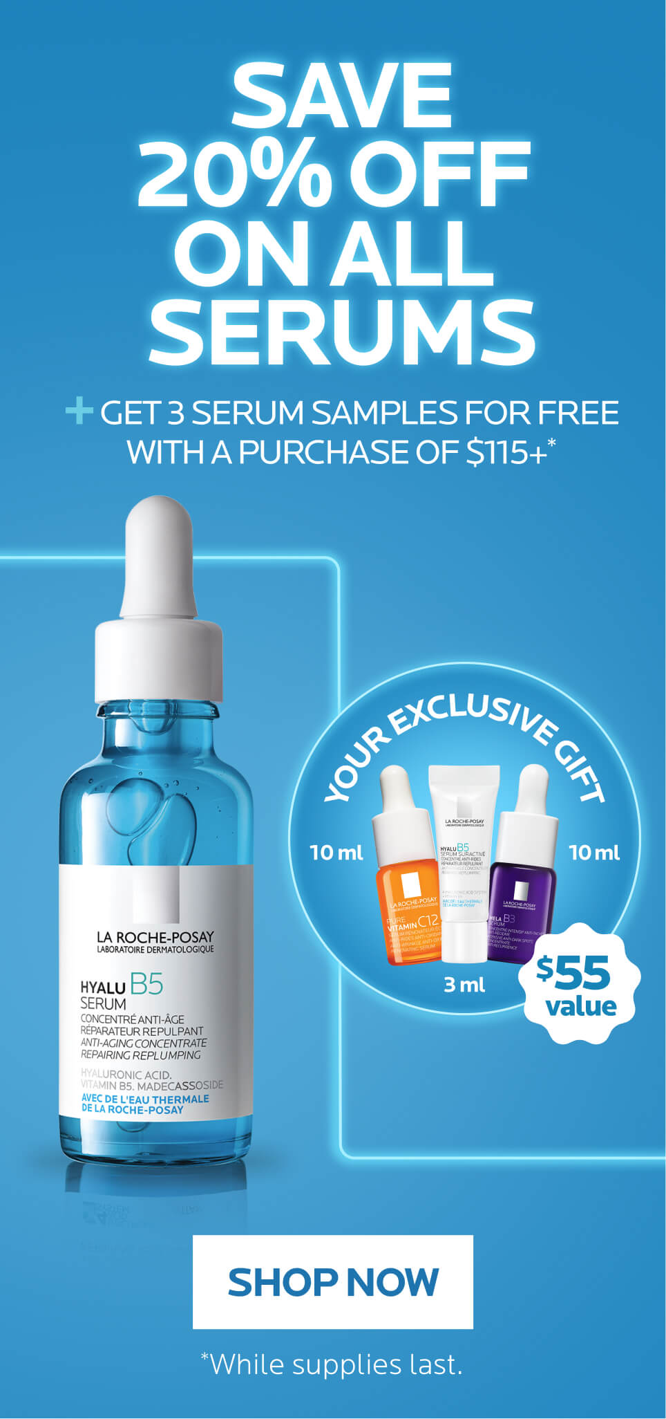 Fall Promotion! 20% off Serums + Exclusive Gift on order of $115+. Ends October 4.