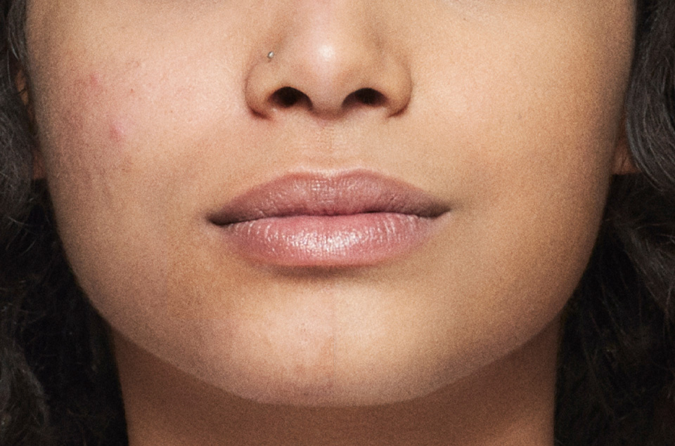 Cover a birthmark with foundation